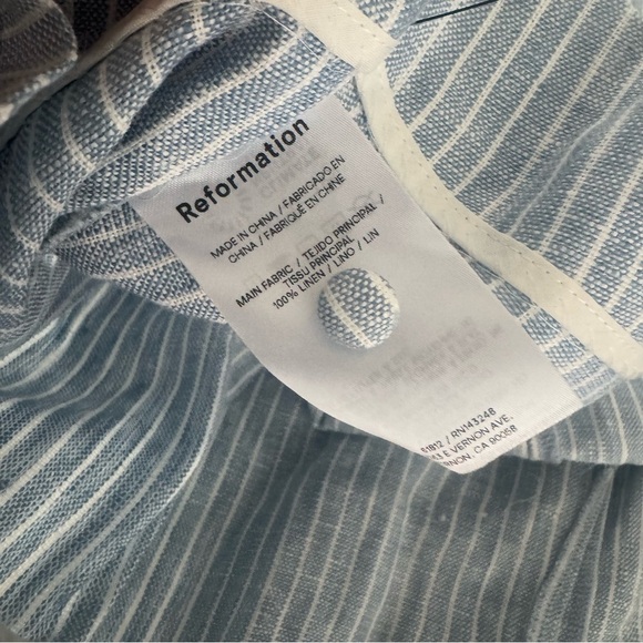 Reformation Mini Linen Skirt Size 0 B2105 - Picture 6 of 6